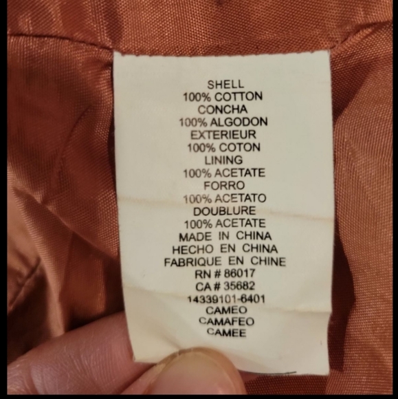 Bebe Cropped Button Military Blazer Jacket Pink/Mauve - Picture 6 of 9